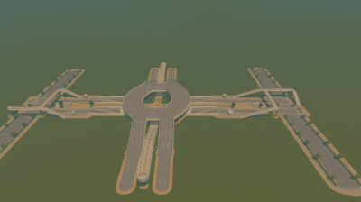 Touristic City - Intersection — Cities: Skylines Steam Workshop preview image