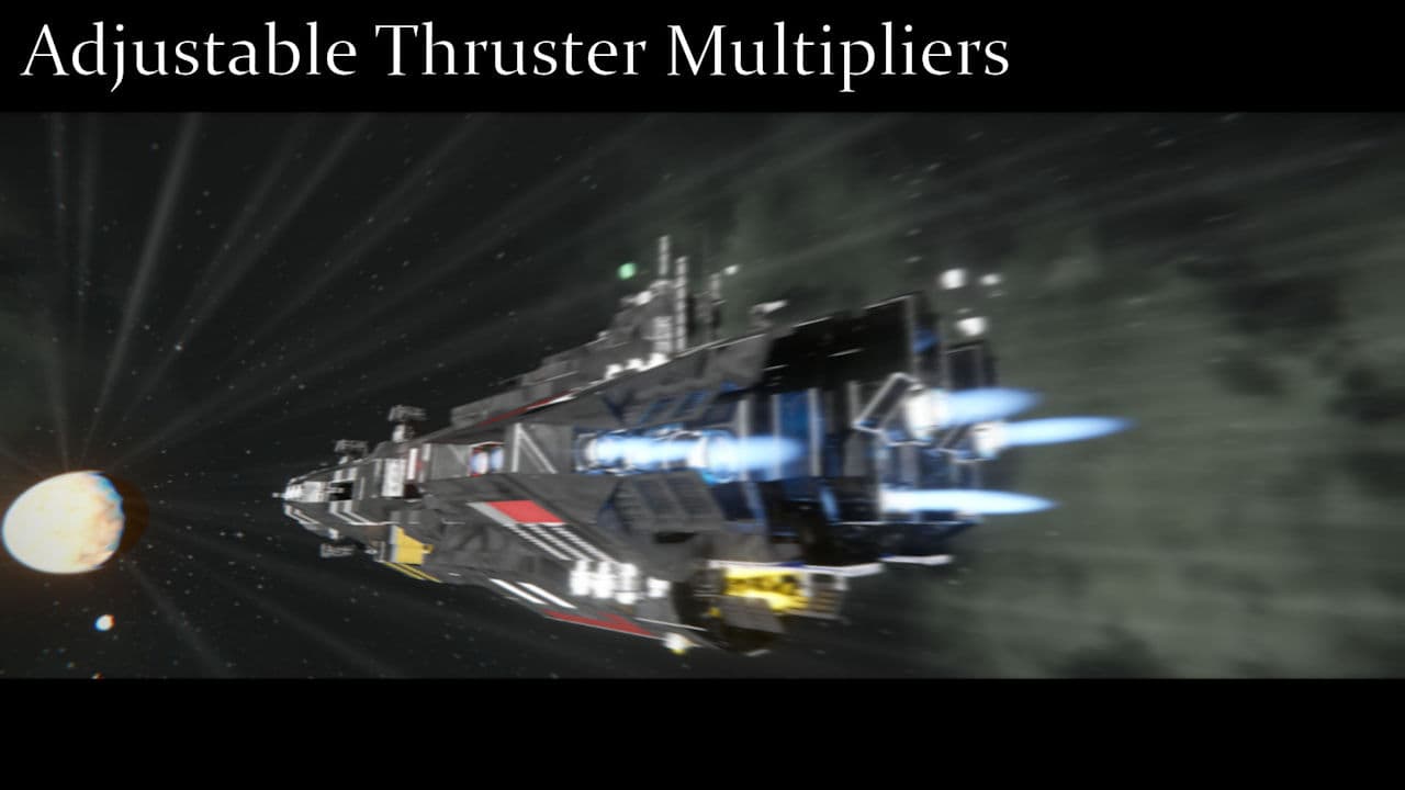 Adjustable Thruster Multipliers — Space Engineers Steam Workshop preview image