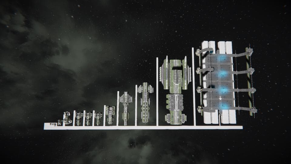 [STR] Fleet Showcase world (ships) (vanilla) — Space Engineers Workshop preview