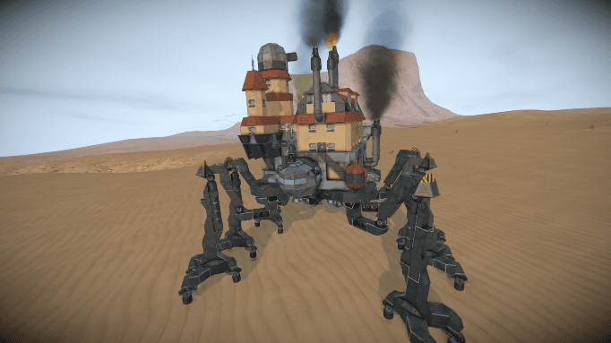 McTec's Moving Mansion (Vanilla, Scriptless, DLC) — Space Engineers Workshop preview