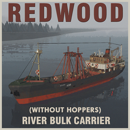 Redwood - River Bulk Carrier (Without Hoppers) — Stormworks: Build and Rescue Workshop preview