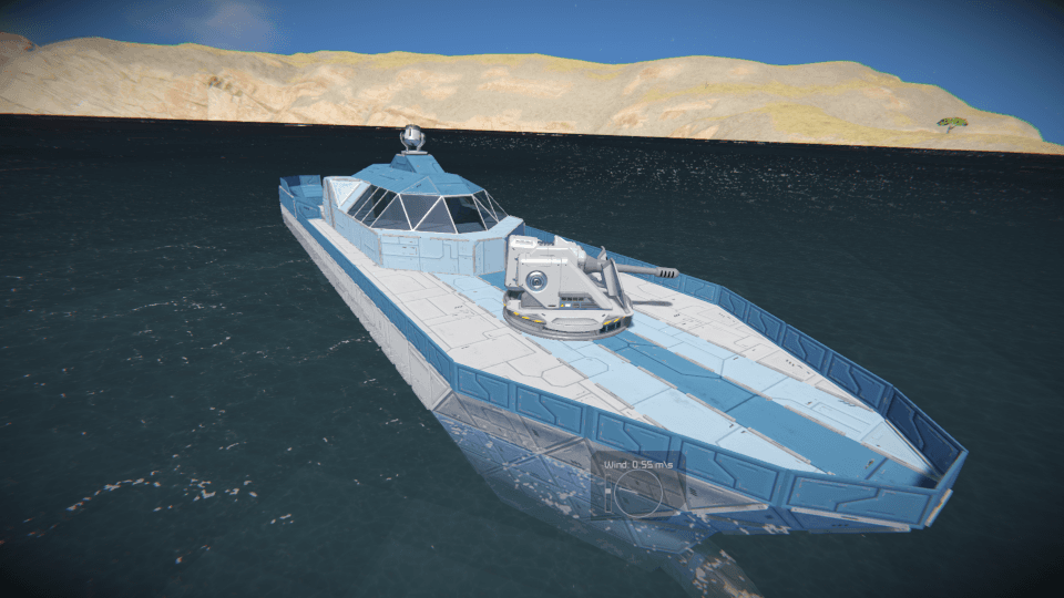 Merlin - class Patrol Boat [mods required] — Space Engineers Workshop preview