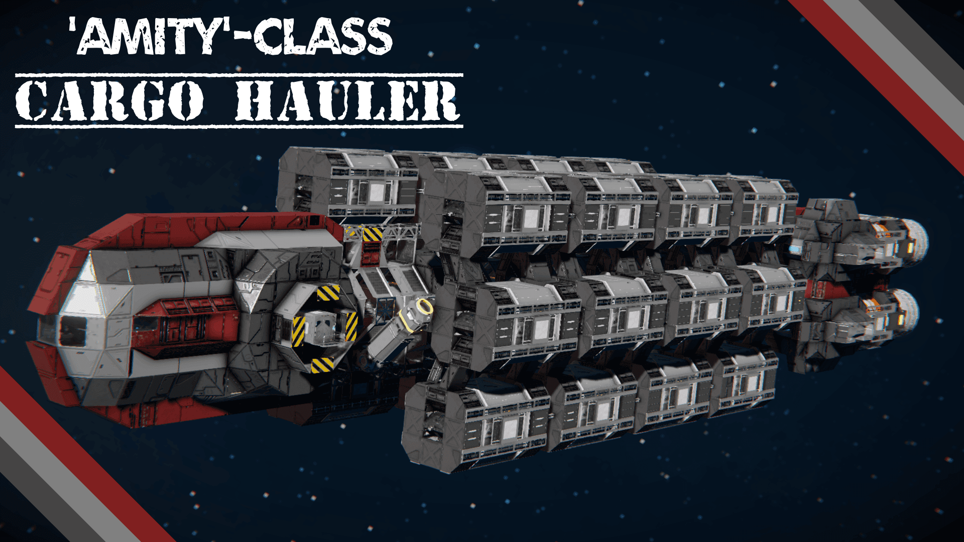 'Amity'-Class Cargo Hauler — Space Engineers Workshop preview