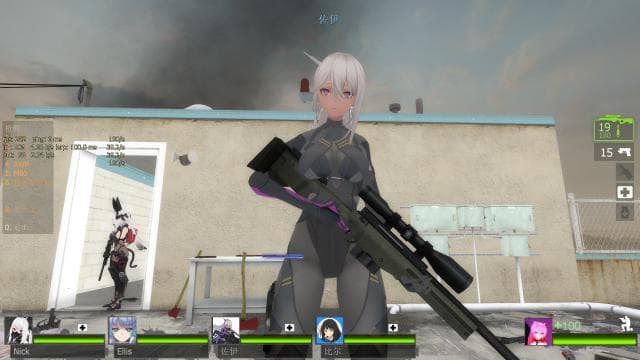 【少女前线2：追放】纳美西丝 静谧暗河（Nemesis）替换 ellis — Left 4 Dead 2 Steam Workshop preview image