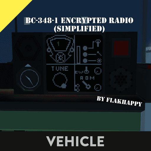 BC-348-1 Encrypted Radio (Simplified) — Stormworks: Build and Rescue Steam Workshop preview image