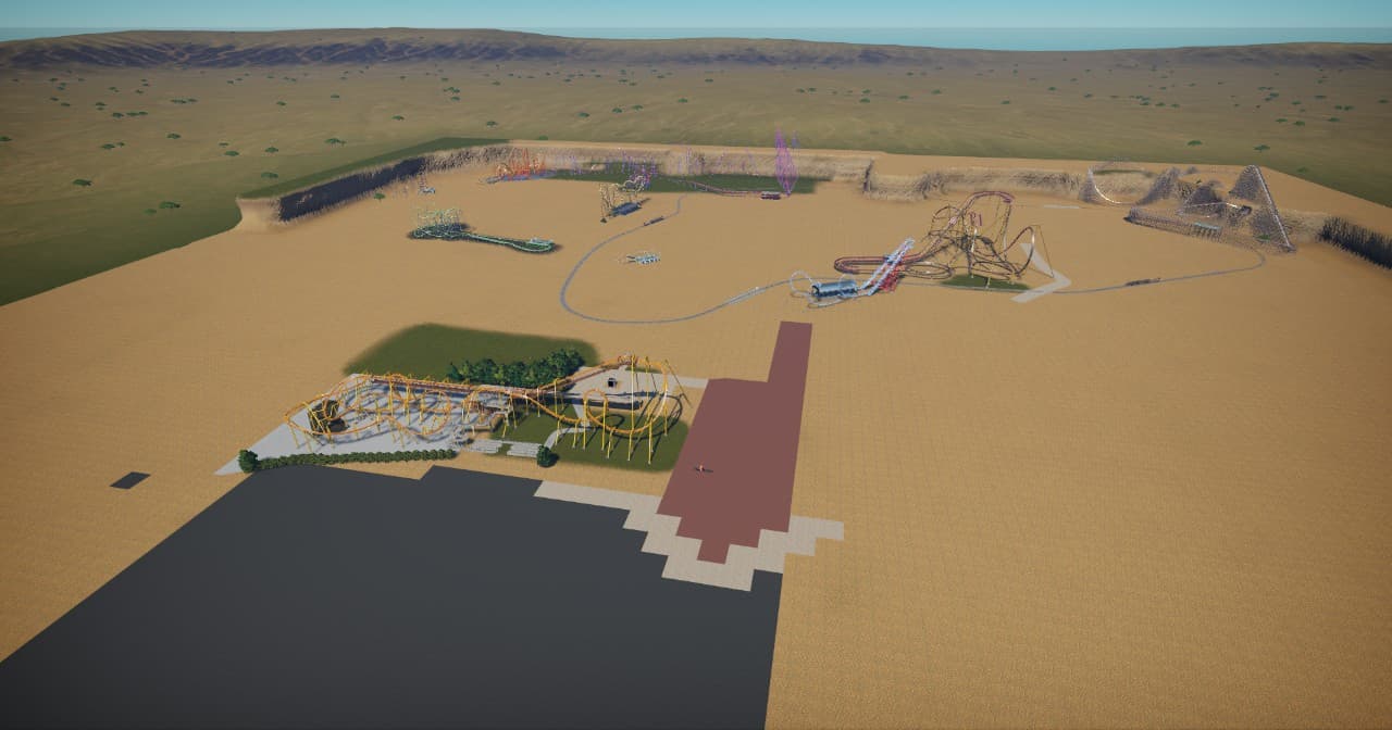 Unfinished Six Flags Fiesta Texas Recreation — Planet Coaster Steam Workshop preview image