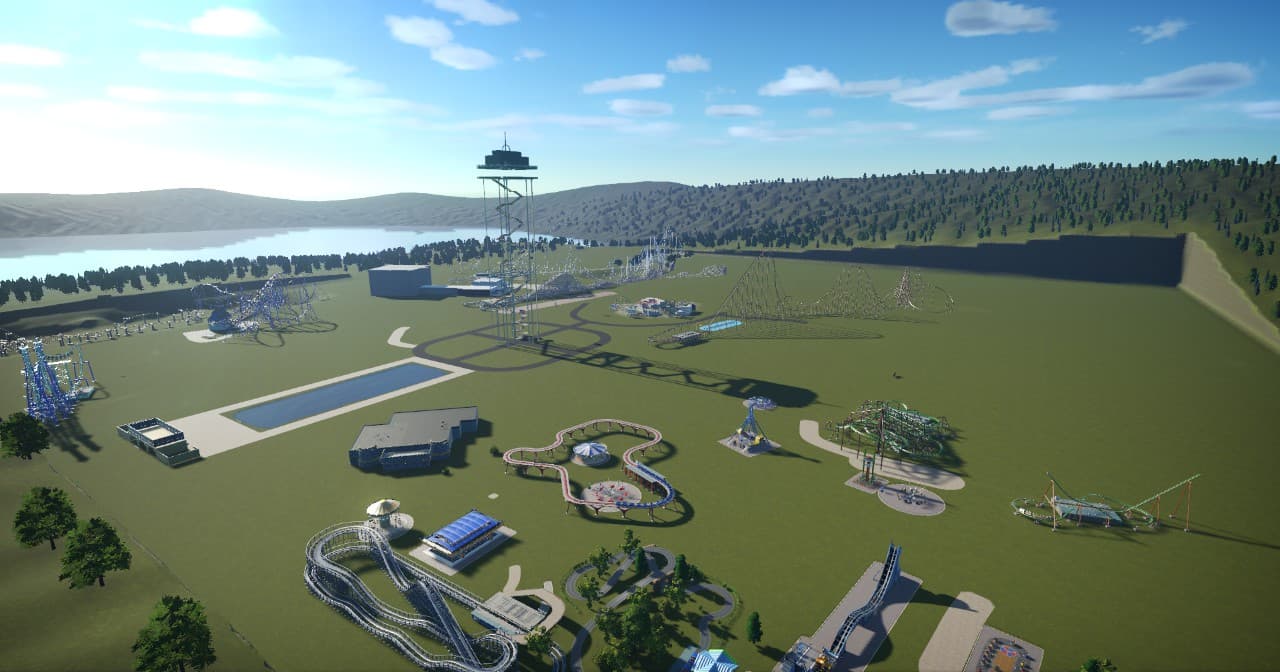 Unfinished Kings Island Recreation — Planet Coaster Steam Workshop preview image