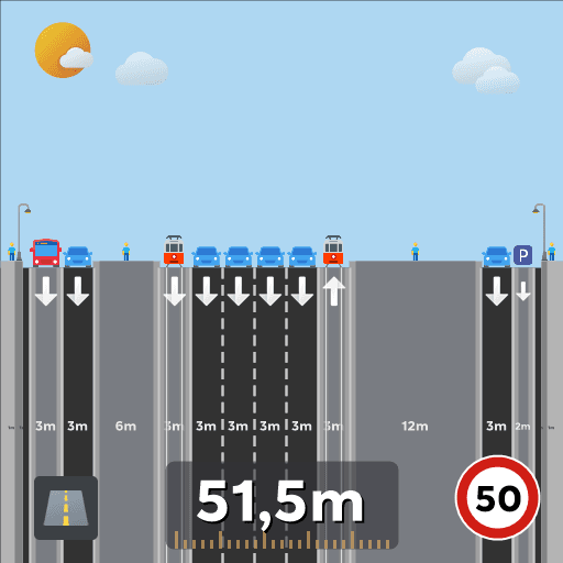 Opernring with BusStop Opera — Cities: Skylines Steam Workshop preview image
