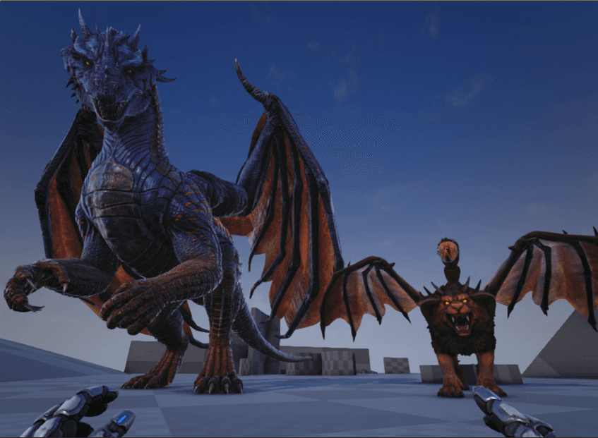 Attacking Dragon and Manticore — ARK: Survival Evolved Steam Workshop preview image