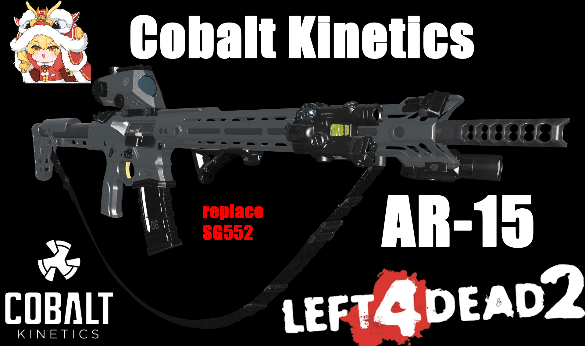 MW Cobalt Kinetics AR15(sg552) — Left 4 Dead 2 Steam Workshop preview image