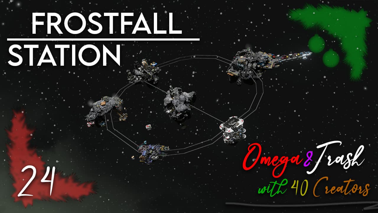 Day 24 - Frostfall Station [WORLD] — Space Engineers Workshop preview