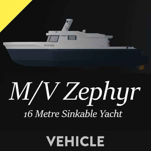 M/V Zephyr - 16 Metre sinkable yacht — Stormworks: Build and Rescue Workshop preview