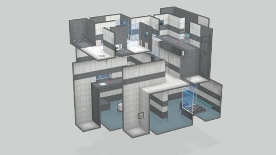companion cube collection part 13/20 light bridges — Portal 2 Steam Workshop preview image