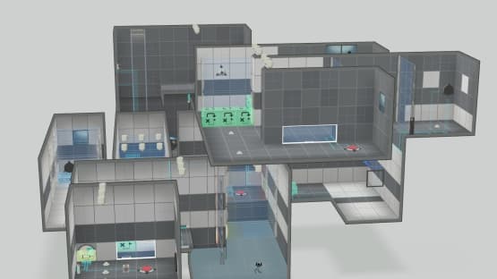 companion cube collection part 18/20 a positively absurd amount of rocket turrets — Portal 2 Steam Workshop preview image