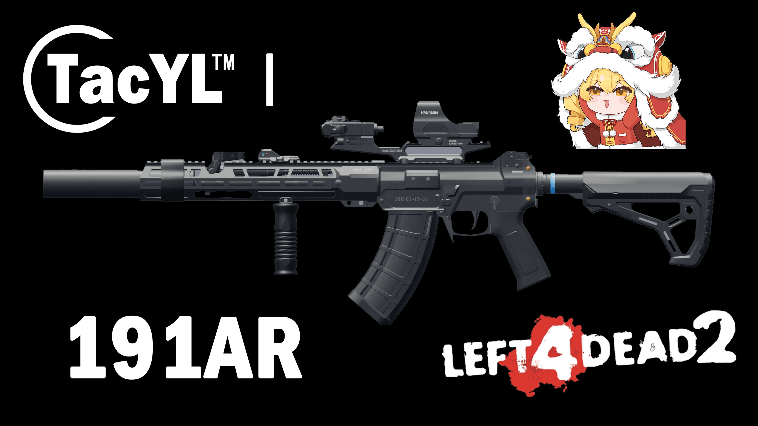TacYL QBZ191AR replace Desert Rifle(version 2) — Left 4 Dead 2 Steam Workshop preview image