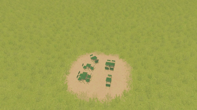 1x1 Cafe Tables Park — Cities: Skylines Workshop preview