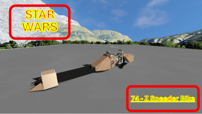 Star Wars 74-Z Speeder Bike — Space Engineers Steam Workshop preview image