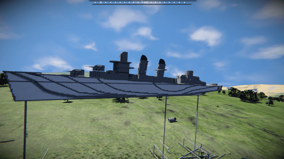 fletcher class destroyer v4 — Space Engineers Workshop preview