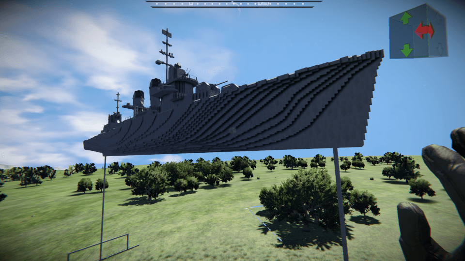 fletcher class destroyer v9 — Space Engineers Workshop preview