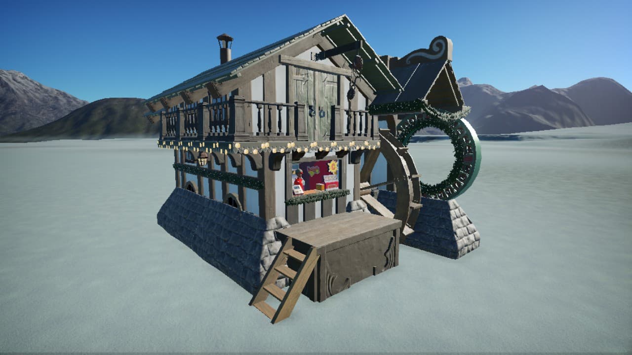 Festive Alpine Shop Skin — Planet Coaster Workshop preview
