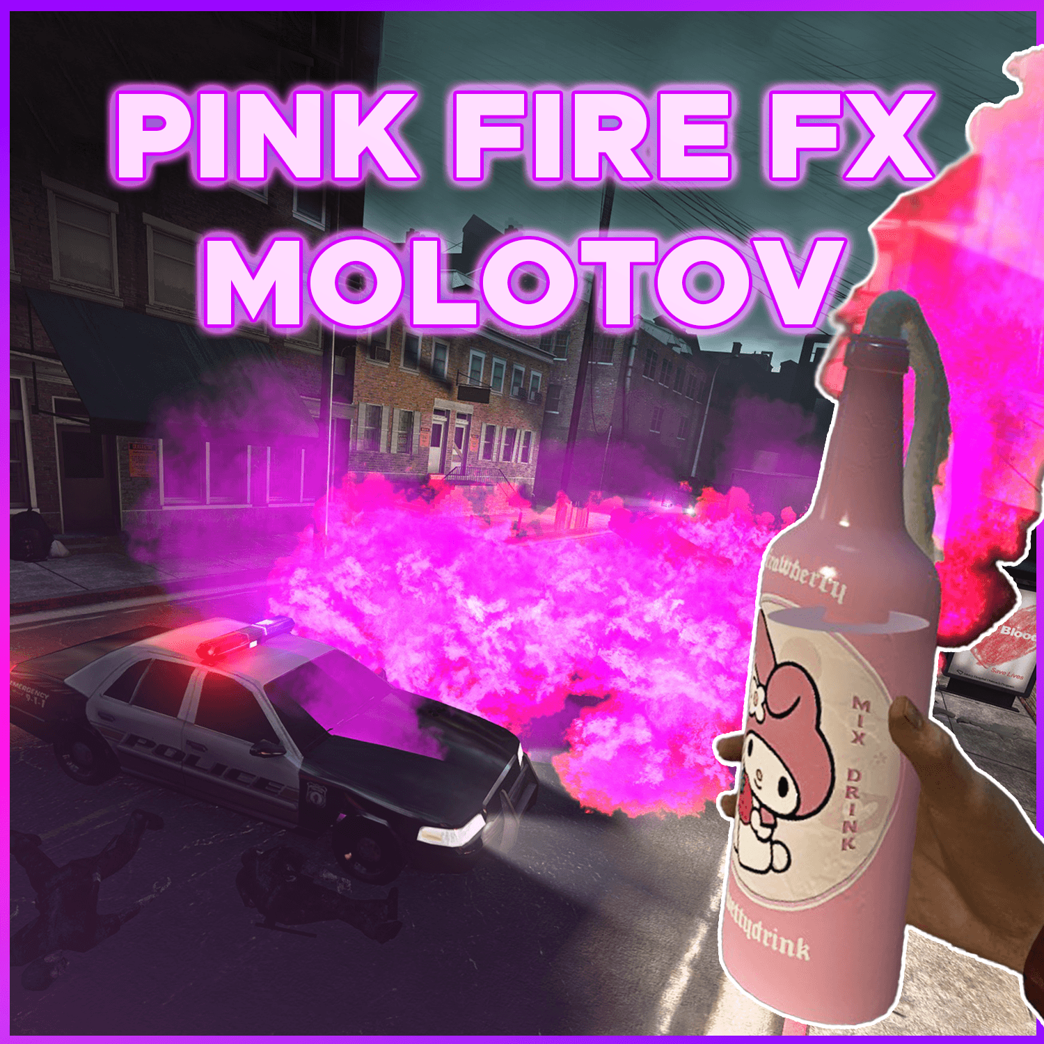 Pink Fire Molotov FX — Left 4 Dead 2 Workshop preview