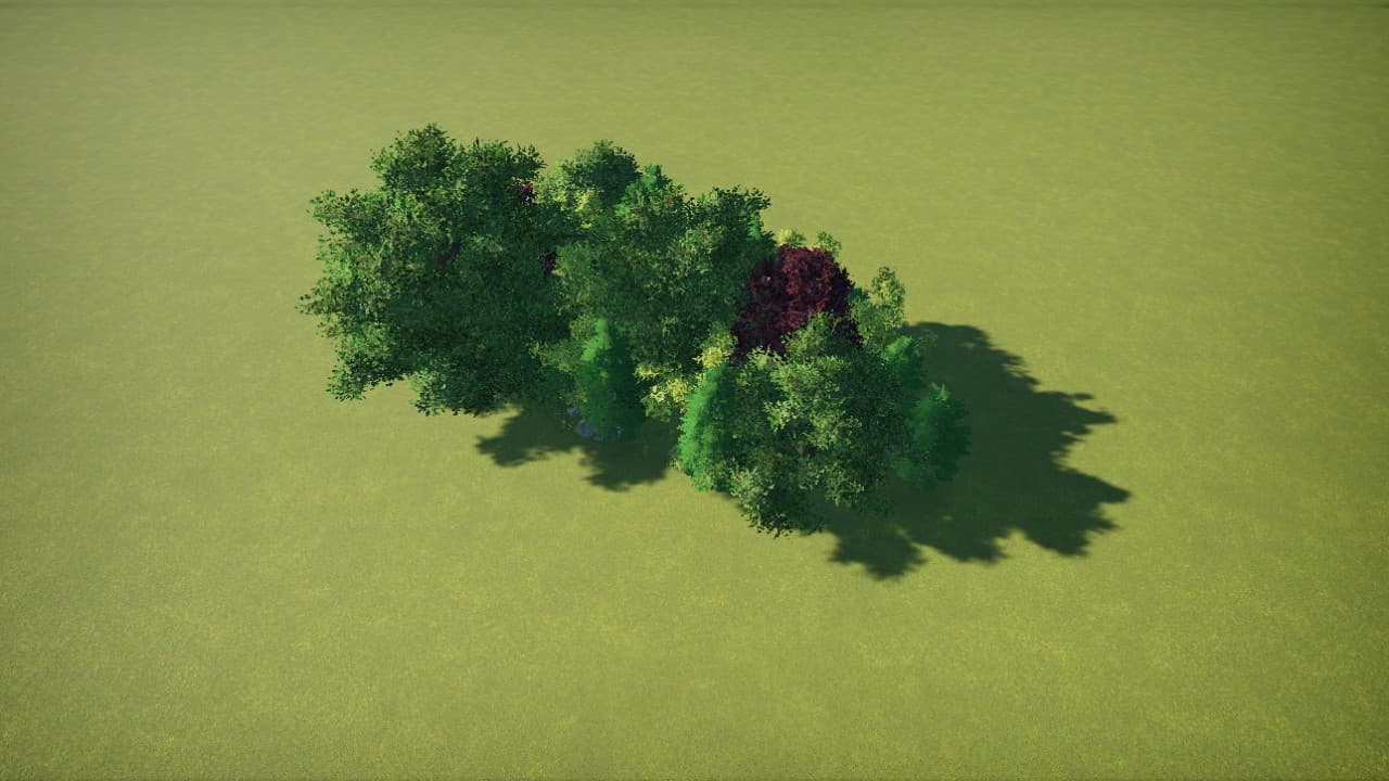 medium foliage grouping — Planet Coaster Workshop preview