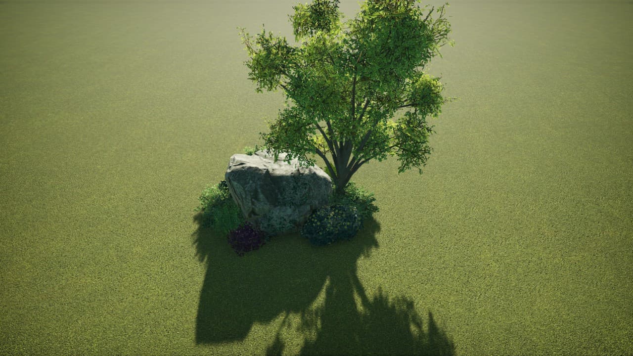 small rock with tree — Planet Coaster Workshop preview
