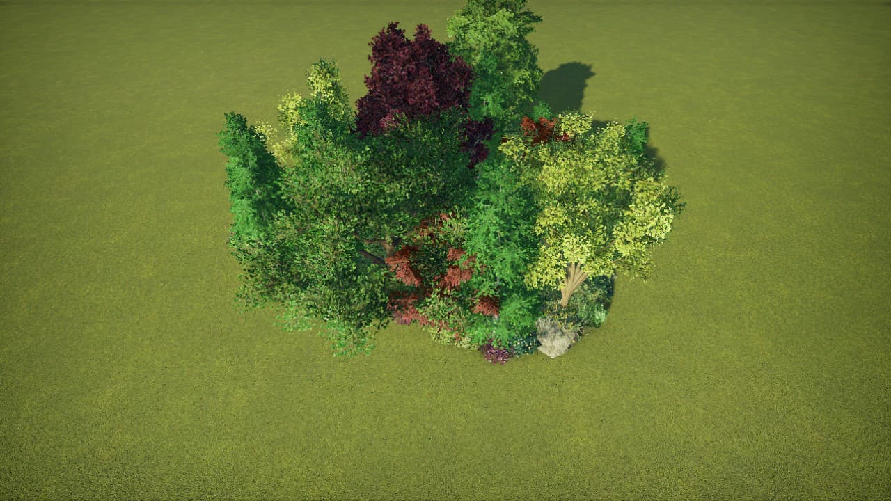 medium tree coverage foliage — Planet Coaster Workshop preview