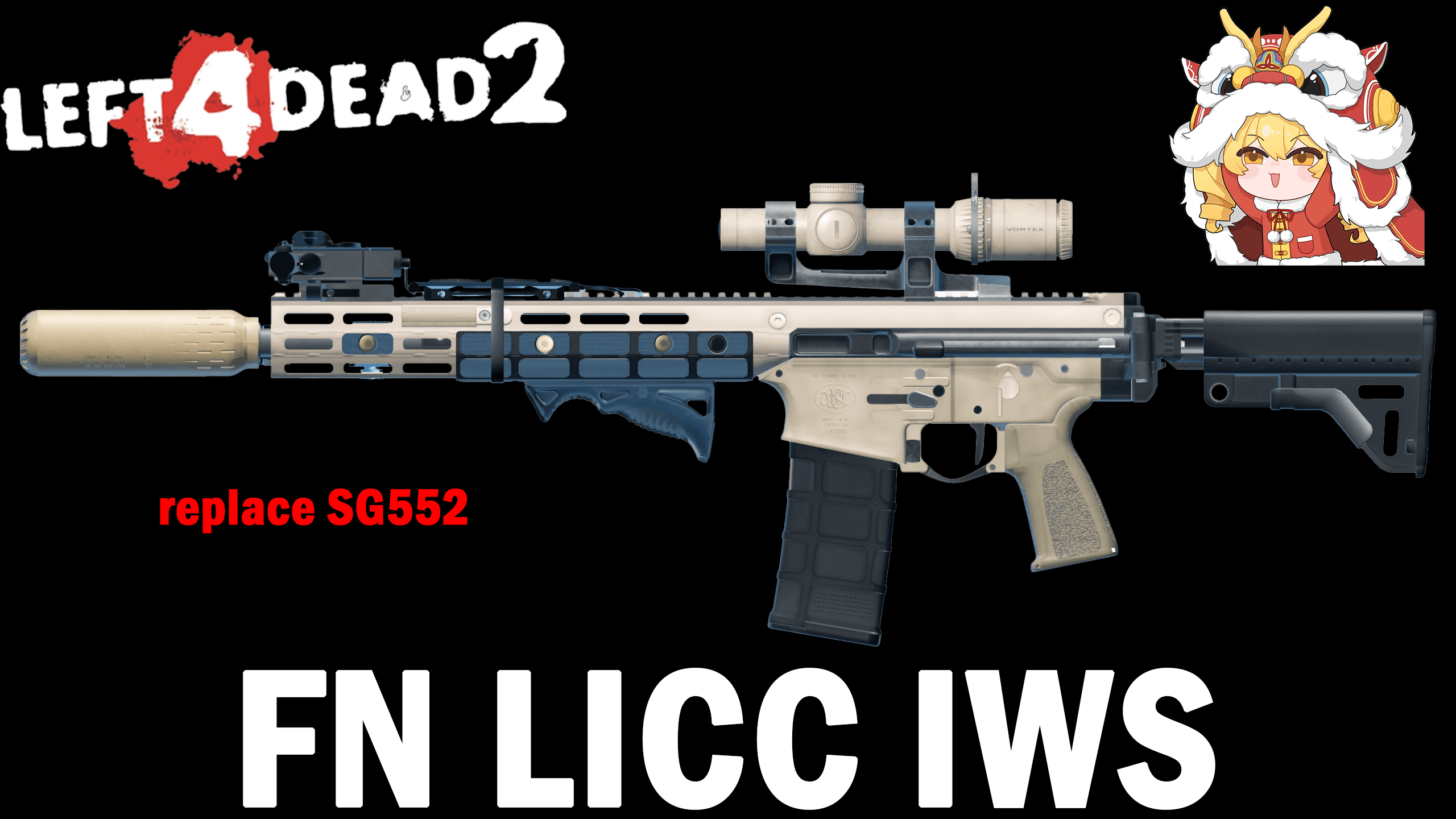 FN LICC IWS replace SG552(no rng animation) — Left 4 Dead 2 Steam Workshop preview image