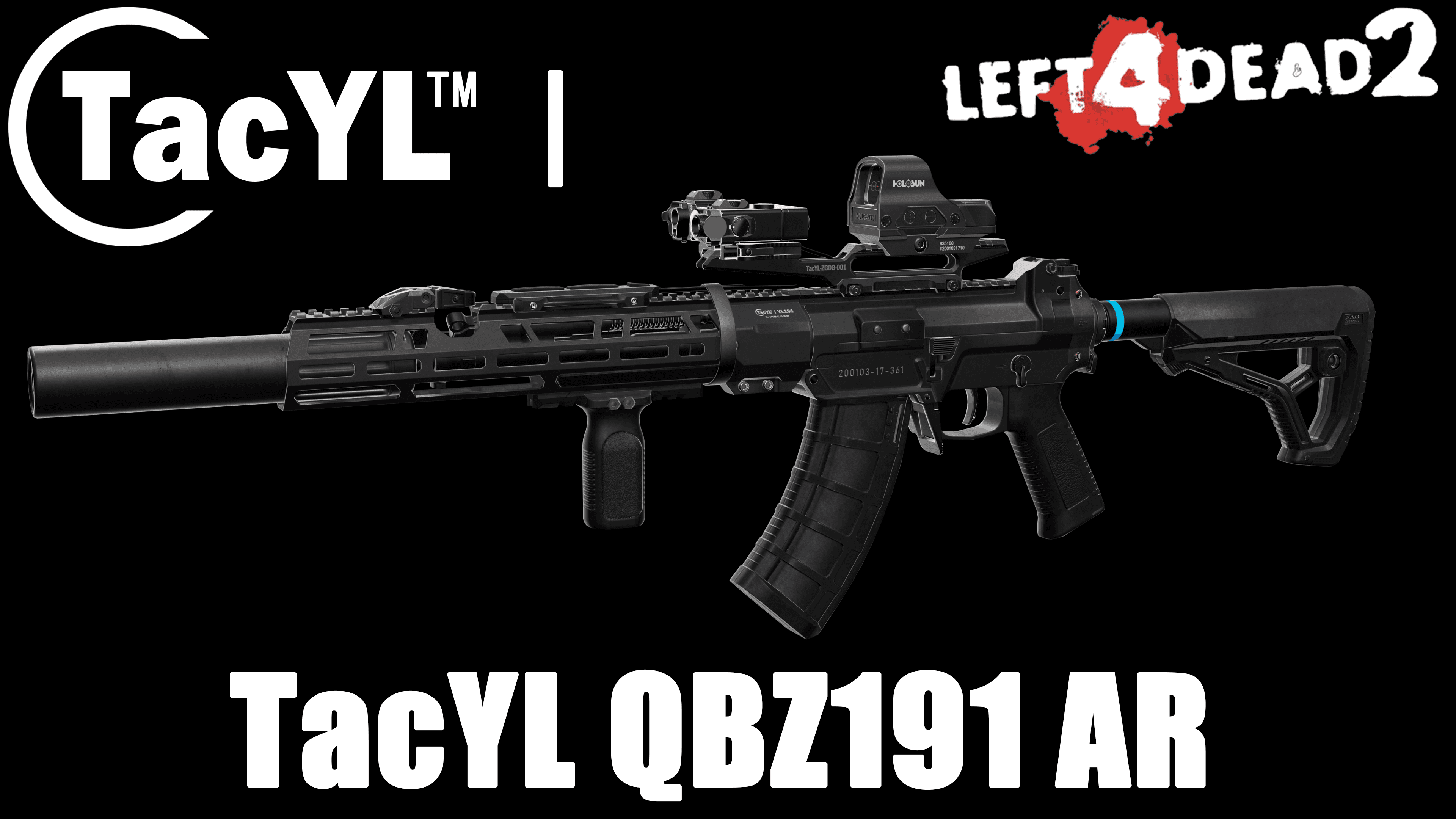 TacYL QBZ191AR replace Desert Rifle(version 3) — Left 4 Dead 2 Steam Workshop preview image
