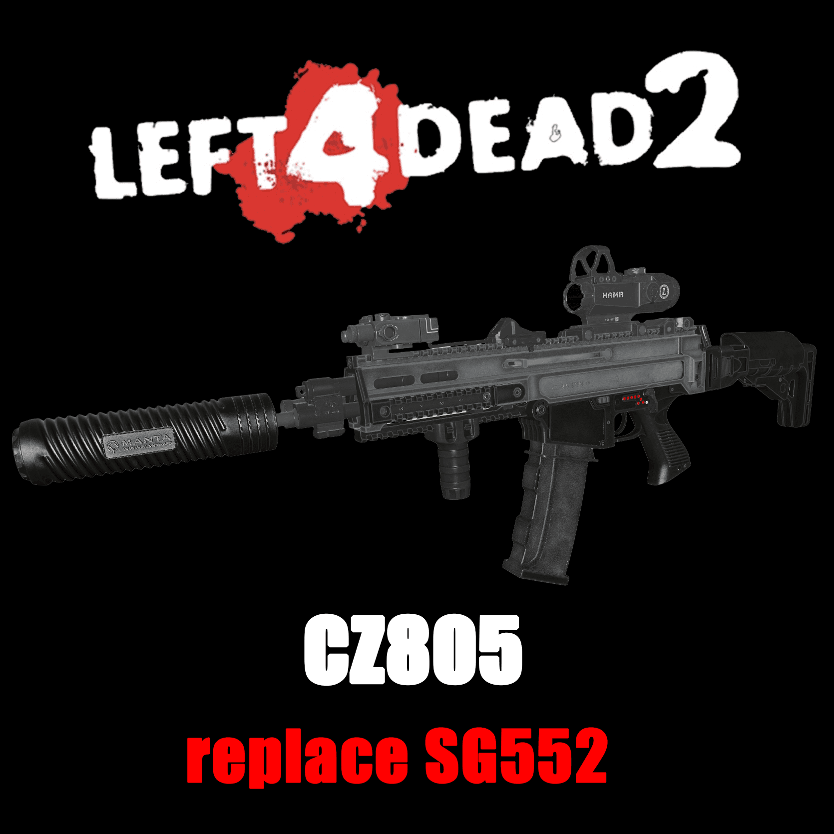CZ805 replace SG552 — Left 4 Dead 2 Steam Workshop preview image