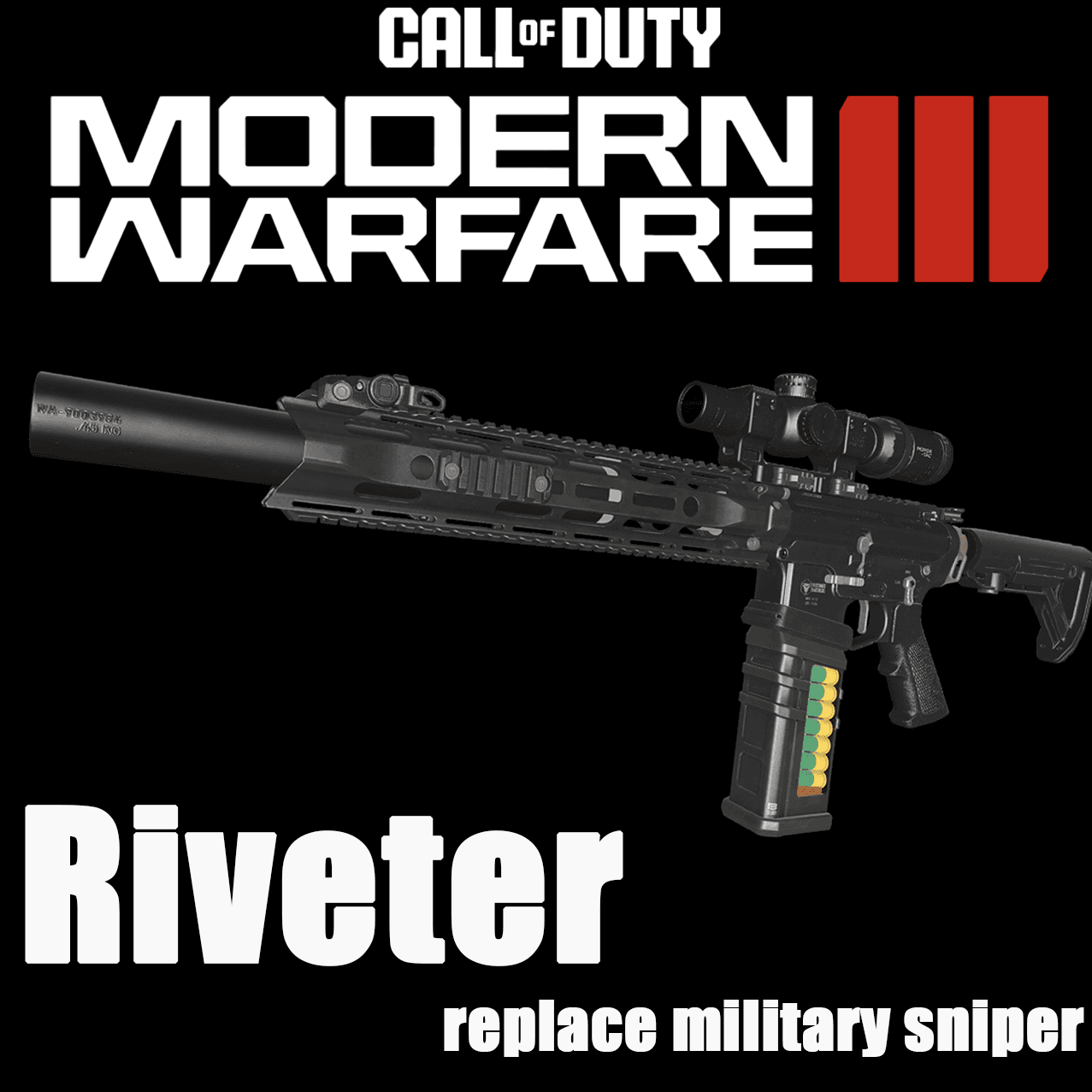 COD:MW23 Riveter replace military sniper — Left 4 Dead 2 Steam Workshop preview image