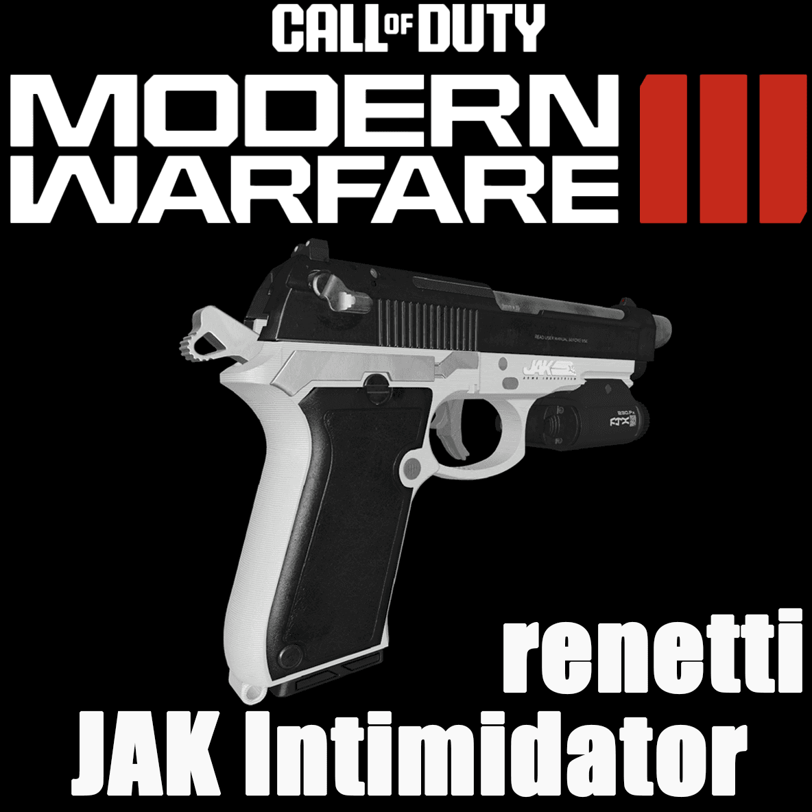 COD:MW23 Jak Intimidator renetti replace pistol — Left 4 Dead 2 Steam Workshop preview image