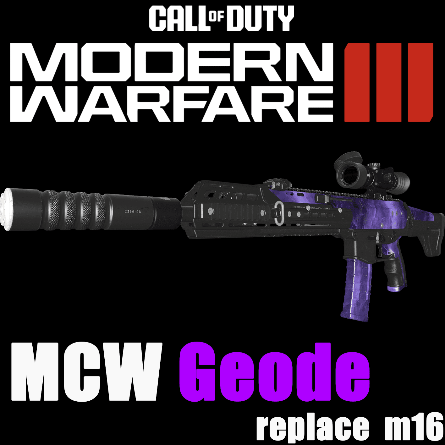 COD:MW23 MCW Geode replace M16
 — Left 4 Dead 2 Steam Workshop preview image