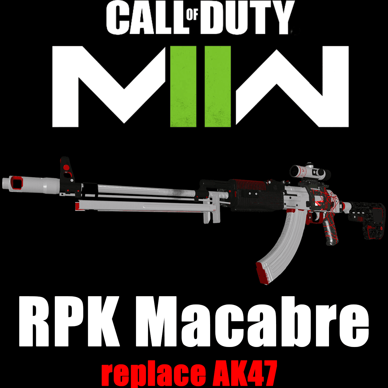 COD:MW22 RPK Macabre replace AK47 — Left 4 Dead 2 Steam Workshop preview image