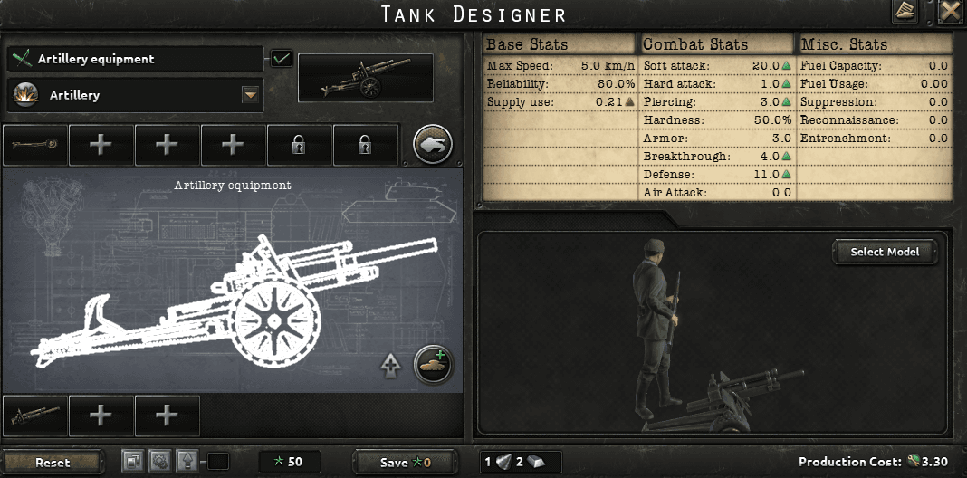 God of War: Artillery Designer — Hearts of Iron IV Steam Workshop preview image
