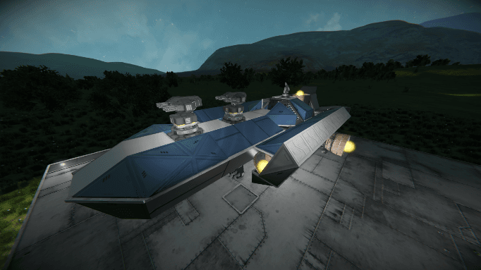 TRK-M Escort Gunboat "Griffin" — Space Engineers Steam Workshop preview image