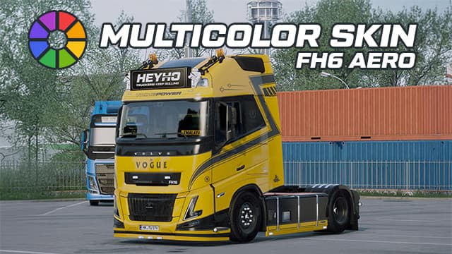TM Volvo FH6 Aero (SCS) Multicolor Skin — Euro Truck Simulator 2 Steam Workshop preview image