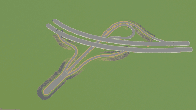 Curved Trumpet into 4-lane hwy — Cities: Skylines Workshop preview