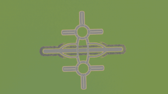 Diamond-Dumbell Hybrid — Cities: Skylines Workshop preview