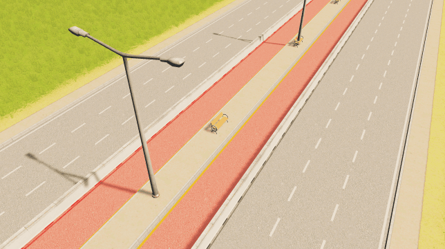 6-Lane with BRT and pedestrian — Cities: Skylines Workshop preview