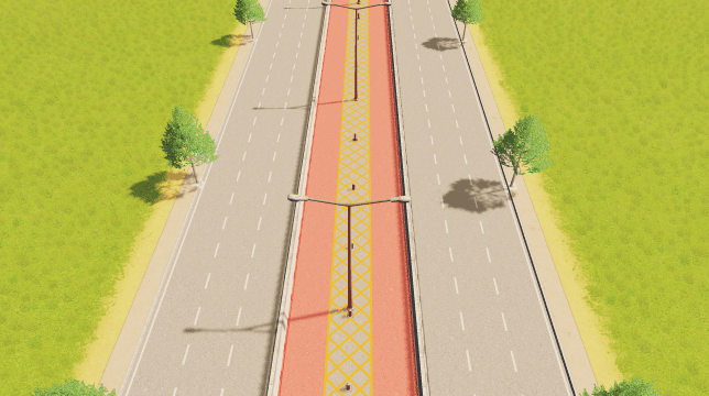 6-Lane with BRT and trees — Cities: Skylines Steam Workshop preview image