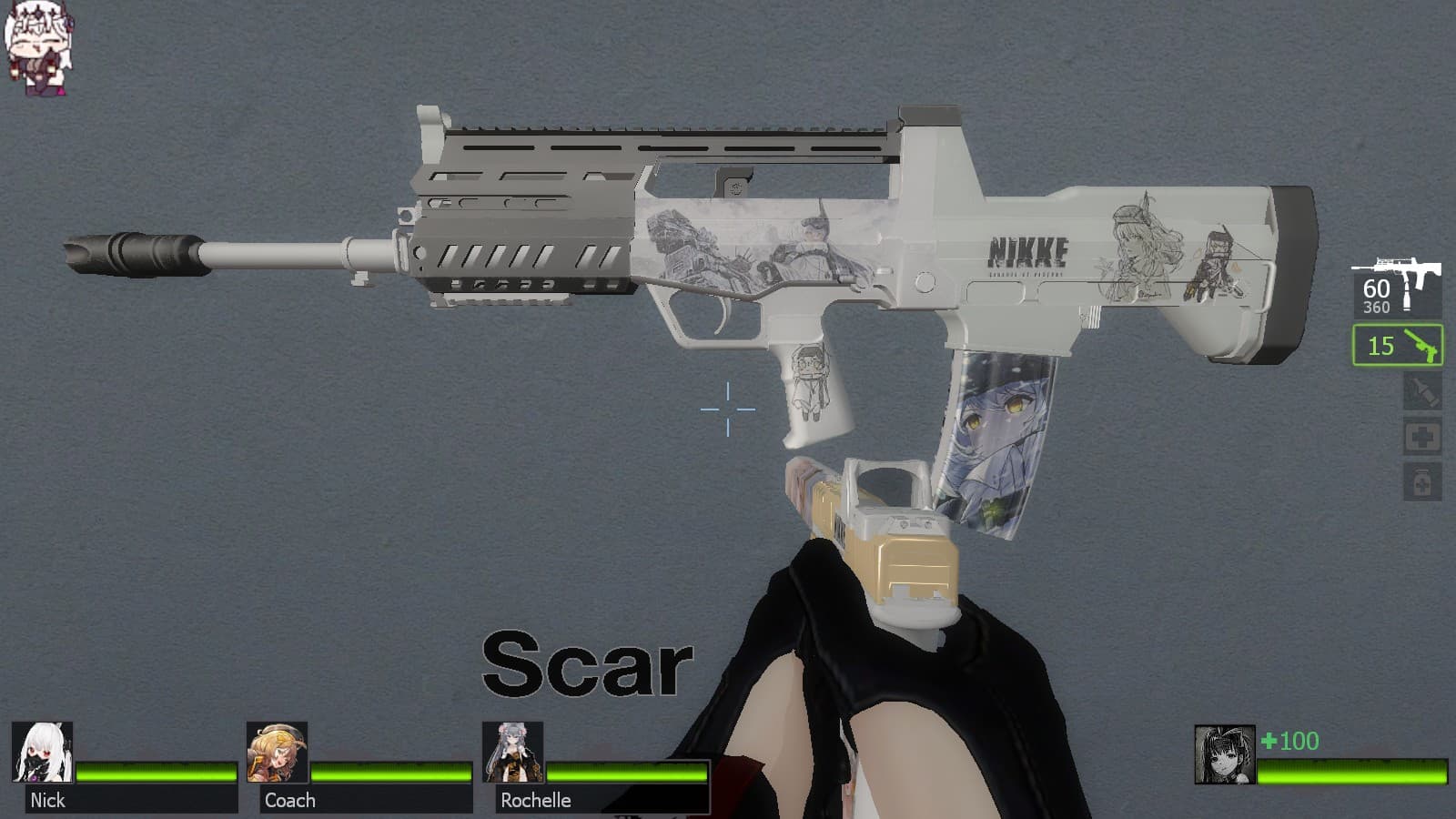 NIKKE白雪公主mw23 dg-56替换scar
 — Left 4 Dead 2 Steam Workshop preview image