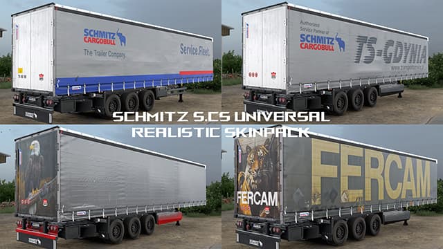Schmitz S.CS Universal Realistic Skinpack — Euro Truck Simulator 2 Steam Workshop preview image