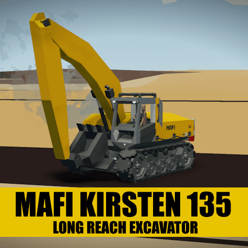 MAFI Kirsten 135 (Long reach excavator) — Stormworks: Build and Rescue Steam Workshop preview image