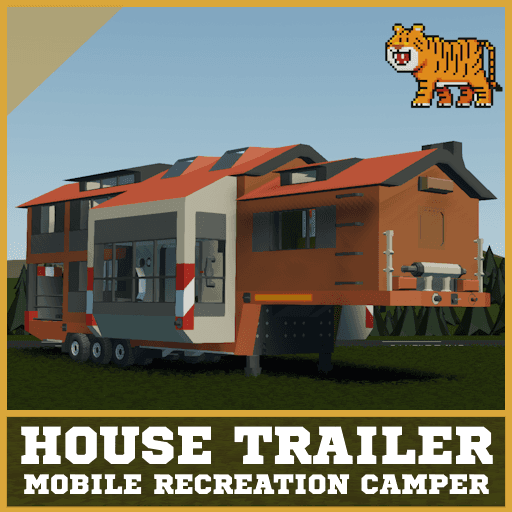 House trailer (mobile recreation camper) — Stormworks: Build and Rescue Steam Workshop preview image