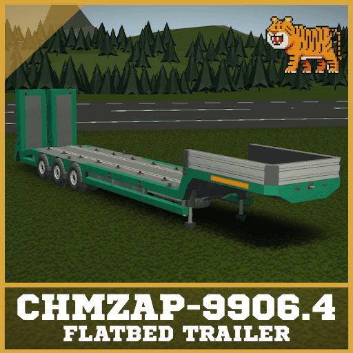 ChMZAP 9906.4 (Flatbed trailer) — Stormworks: Build and Rescue Steam Workshop preview image