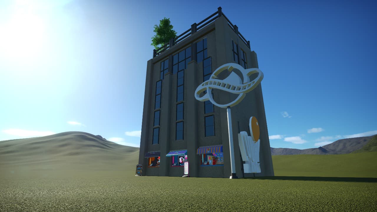 small tower shop block — Planet Coaster Steam Workshop preview image