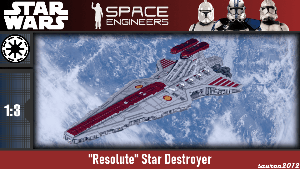 Star Wars - Resolute Star Destroyer — Space Engineers Workshop preview