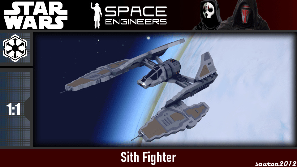 Star Wars - Sith Fighter — Space Engineers Steam Workshop preview image